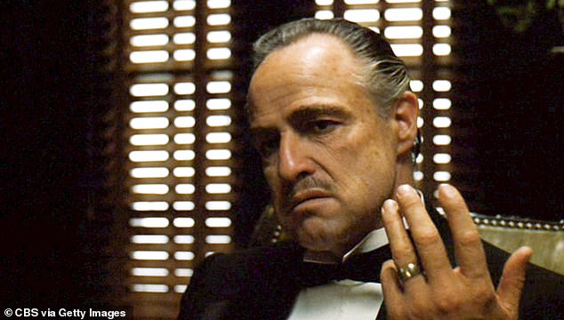 Coppola's breakthrough was in The Godfather in 1974, starring Marlon Brando (pictured), Robert de Niro and Al Pacino