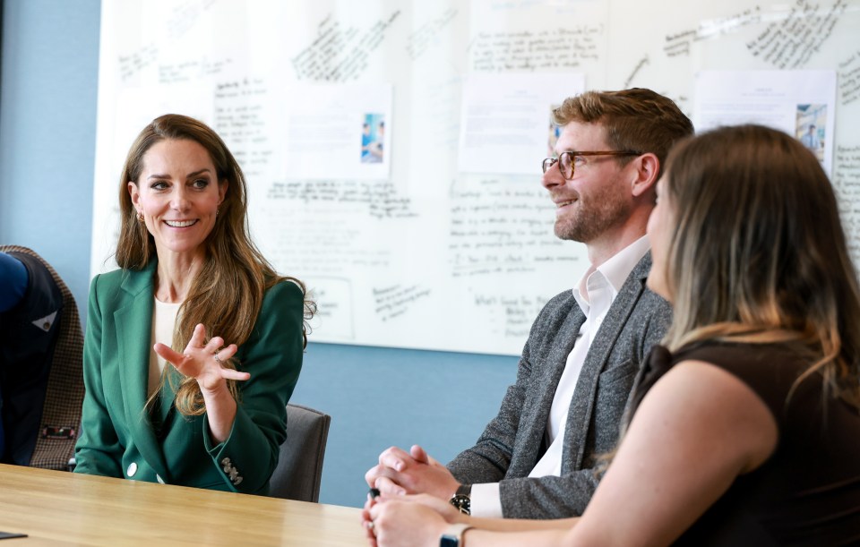 The Princess of Wales meeting with creatives involved in the Centre for Early Childhood’s “Shaping Us” animated shorts.