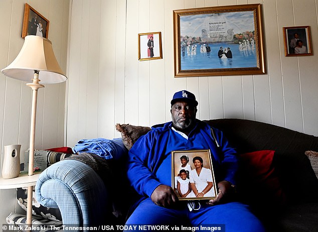 Black was on work release at the time of the murders, after being sentenced to two years in a Nashville jail for shooting Clay's estranged husband, Bennie Clay (pictured)