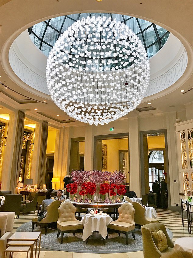 Featuring a large terrace, wine cellar, private spa and living room lit with a real fire, the room costs around £20,000 per night (the Corinthia pictured)