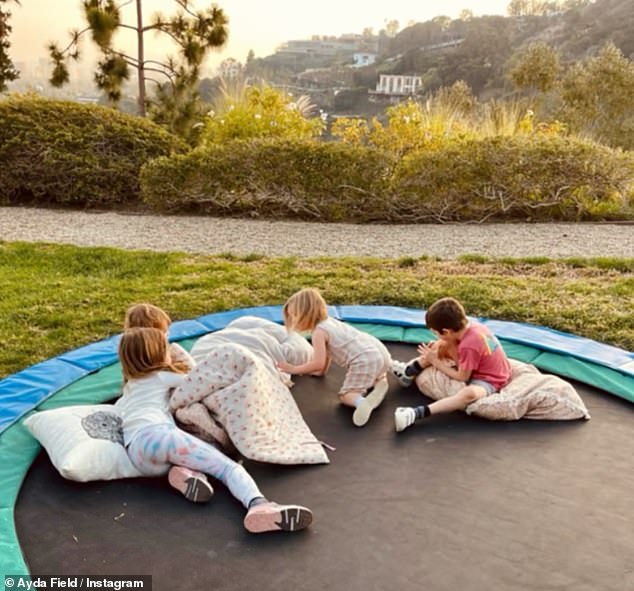 Robbie and Ayda share four children, Teddy, 11, son Charlie, nine, daughter Coco, five and three-year-old son Beau
