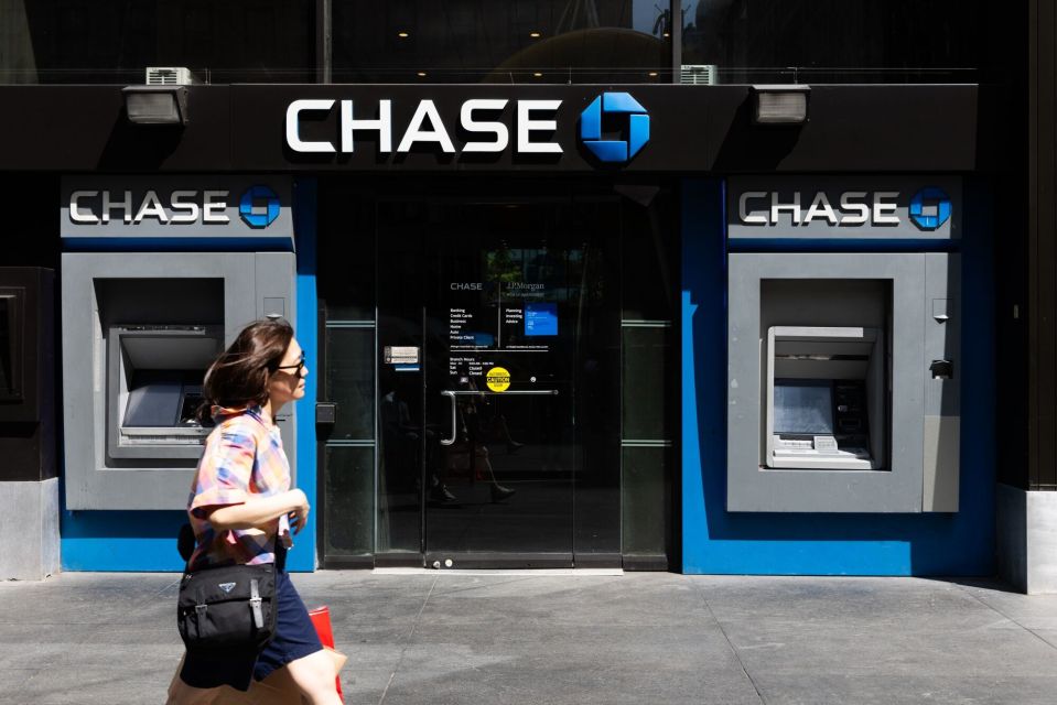 Chase bank branch in New York City.