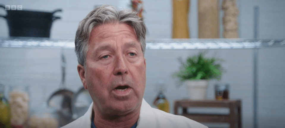 A man speaking on MasterChef.