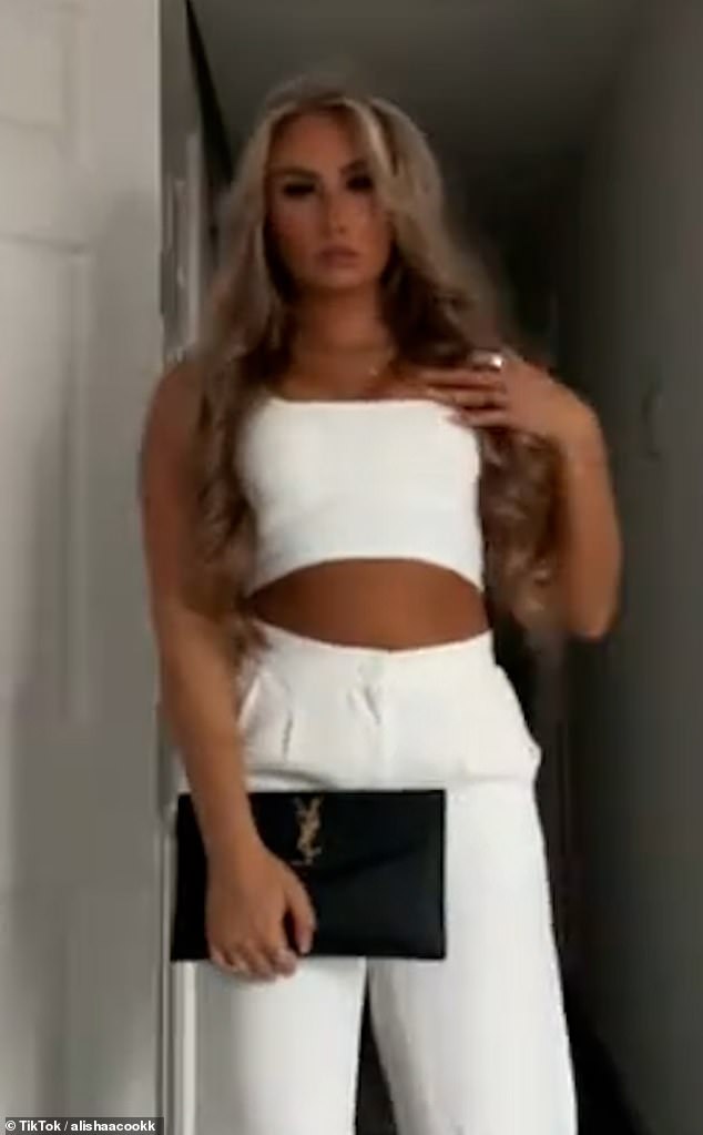 The debt-collector, from Durham, has claimed she is the girlfriend of the TikTok sensation dubbed 'Ibiza final boss'