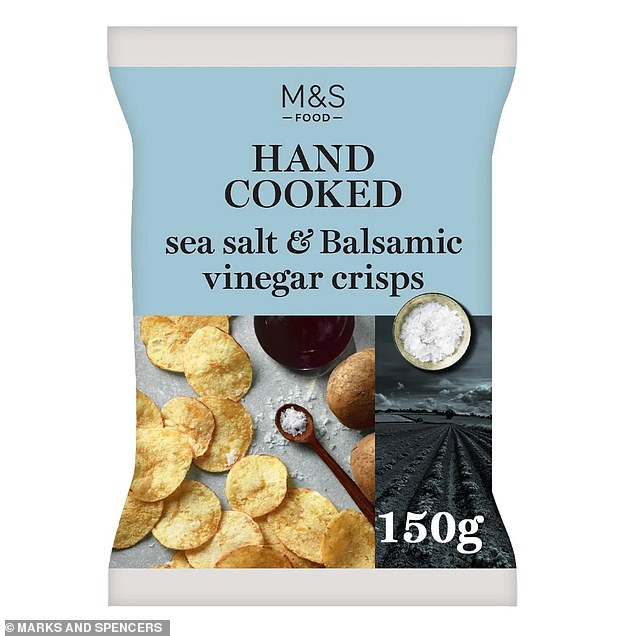 Those involved in the blind taste test, hosted by Which?, also tried M&S's sea salt and balsamic vinegar crisps