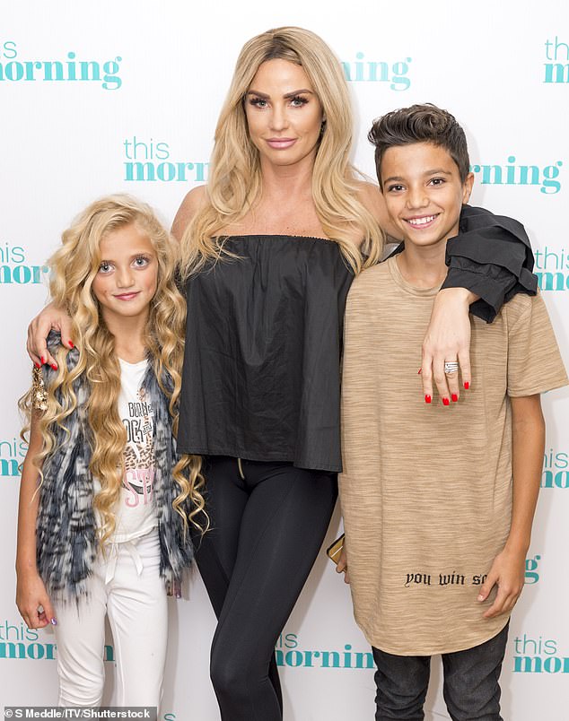 The TV star was hoping to help Princess in her budding TV career, however ITV2 executives have reportedly made it clear they don't want Katie involved (pictured with Junior in 2012)