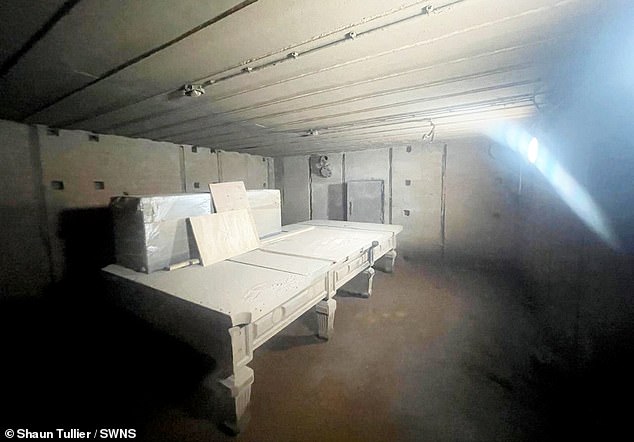 An old table, which appears to be in good nick, sits in one of the rooms