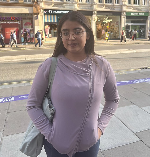 Student Hareleen (pictured), 27, said: 'I think there just needs to be more police presence. There’s more tourists around here so it’s going to be targeted more for theft'