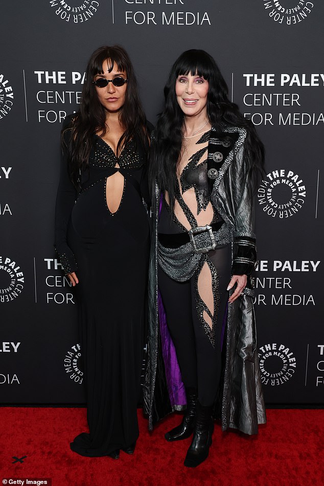 Jesse is seen with her godmother Cher in 2024