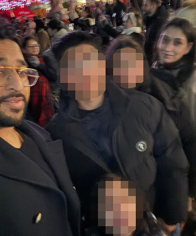 Iftikhar lived in the six-bedroom home with Erum Salman (pictured right) and their three children, who watched on in horror at his in-flight drunken tirade