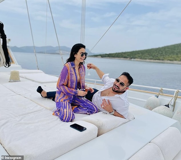 Actress Rizvi, who has more than 500,000 followers on TikTok, shared videos of the couple