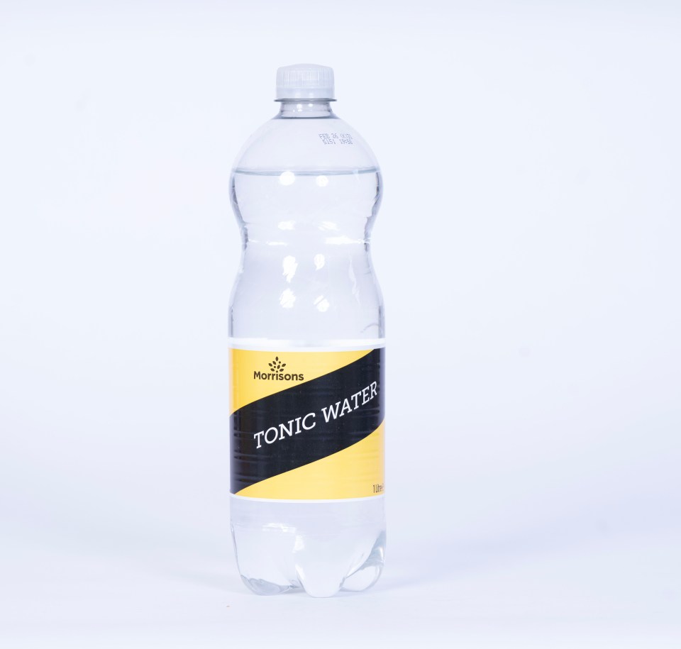 Morrisons tonic water bottle.