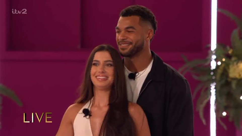 Yasmin Pettet and Jamie Rhodes, third place winners of Love Island 2025.