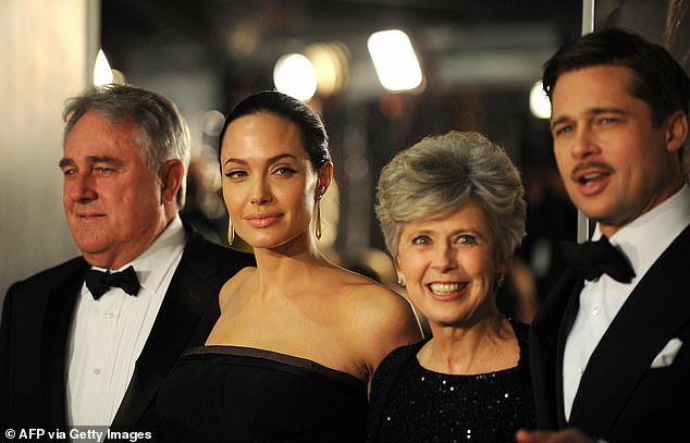 In 2014, both of his parents attended the premiere of Unbroken, a film directed by Pitt's then-wife Angelina Jolie; pictured December 2008 in Westwood, California