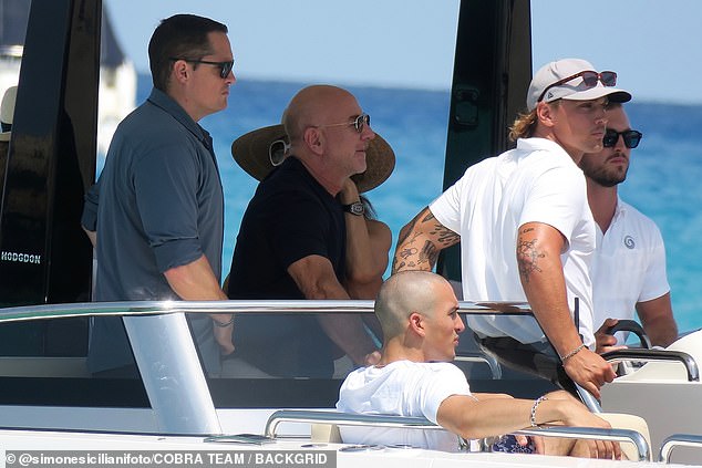 The foursome were also joined by t he former editor-in-chief at British Vogue, Edward Enninful, on Sunday