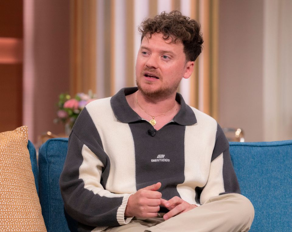 Conor Maynard on the This Morning TV show.