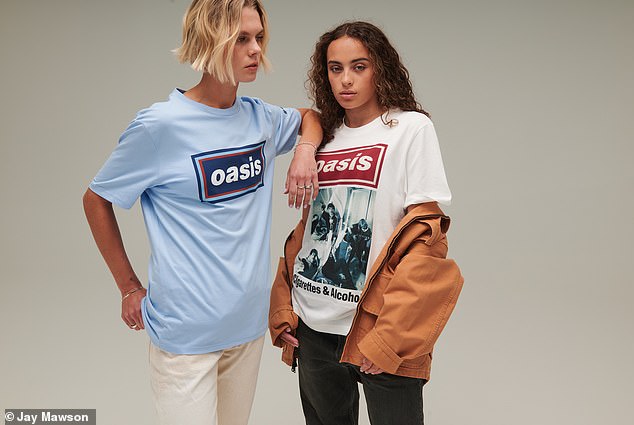 But this has been opposed by the former high street giant Oasis, who says their own Oasis logo is 'identical' (items from the band's Live' 25