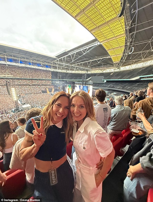 She captioned the post: 'Happy Birthday to my beautiful friend @gerihalliwellhorner! Love you to bits. Have the most gorgeous day'