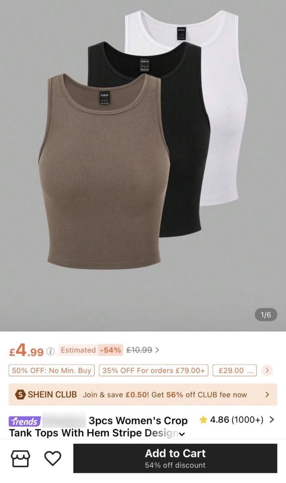 PIC FROM Kennedy New/Shein (PICTURED: THE PACK OF THREE TANK TOPS 27-YEAR-OLD SORAYA YOUNG BOUGHT FROM SHEIN) A holidaymaker claims a tank top from Shein reacted with her sun cream - after being left with horror BURNS that she fears may cause 'nightmare scarring'. Soraya Young travelled with her boyfriend George Harris, 26, to Marmaris, Turkey, for a 12-day getaway as a break from renovating their house on July 18th. The 25-year-old had purchased a £4.99 pack of three tank tops back in April to stock up for the warmer weather and says she washed them before packing. DISCLAIMER: While Kennedy News and Media uses its best endeavours to establish the copyright and authenticity of all pictures supplied, it accepts no liability for any damage, loss or legal action caused by the use of images supplied and the publication of images is solely at your discretion. SEE KENNEDY NEWS COPY - 0161 697 4266