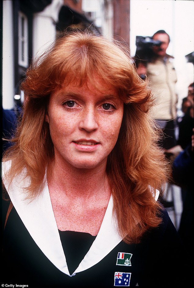 Sarah - pictured in March 1986 - is naturally fair-skinned and redheaded, making her sensitive to sunlight. She admitted that she was exposed to far too much sunshine when she was a child