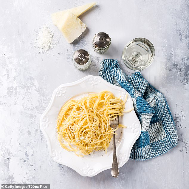 The real deal, Italians say, uses just three ingredients - tonnarelli pasta, black pepper, and pecorino Romano