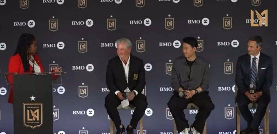 Son Heung-Min's introductory press conference.