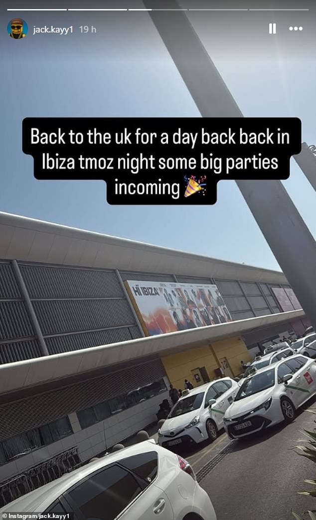 Kay is already on his way back to Ibiza after being inundated with offers from travel firms and clubs on the Iberian isle