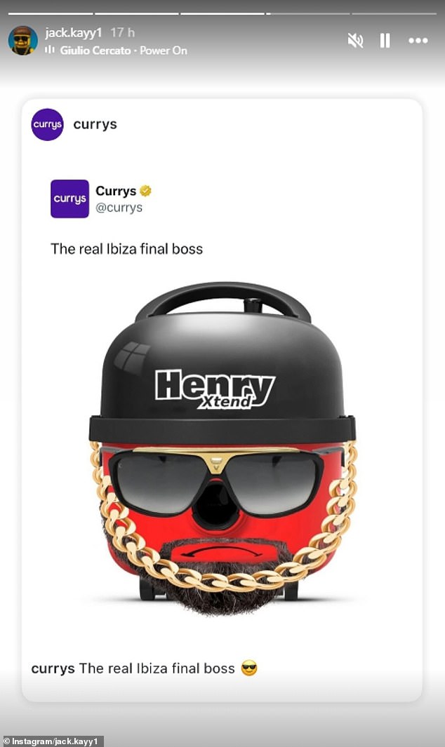 The overnight social media sensation has been revelling in the attention, sharing a mock-up of him as a Henry Hoover created by retailer Currys
