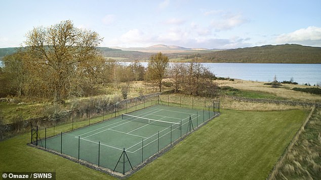 It also has about 1km of frontage to Loch Rannoch, along with a tennis court, a private stone jetty and a slipway
