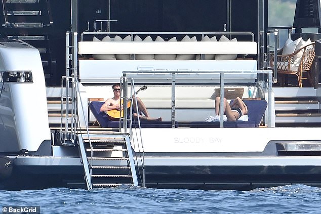He was again joining his parents and Jackie on the high seas, during which the aspiring musician took out his guitar to seranade his girlfriend