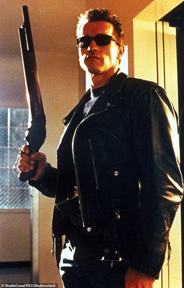 Arnold Schwarzenegger as the hero in Terminator 2: Judgement Day