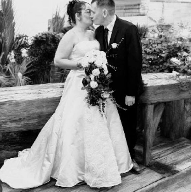 Five years after Melanie looked up her old childhood bully, they married, walking down the aisle in February this year