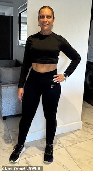 Lisa Bernett lost 10st after changing her diet and exercise, about half her bodyweight at her heaviest