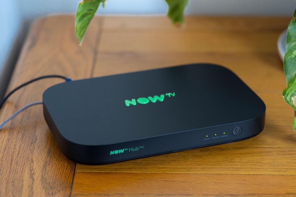 NOW TV Hub Two internet router.