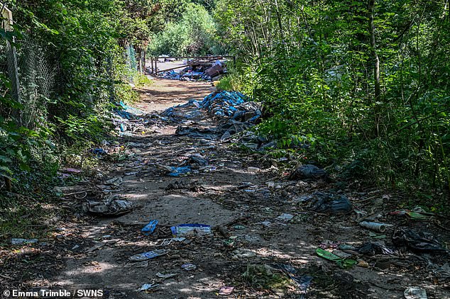 Residents have blasted the 'scandalous lack of action' 24 months on from the fire which destroyed 'a national treasure'. Pictured: The site two years on from the blaze