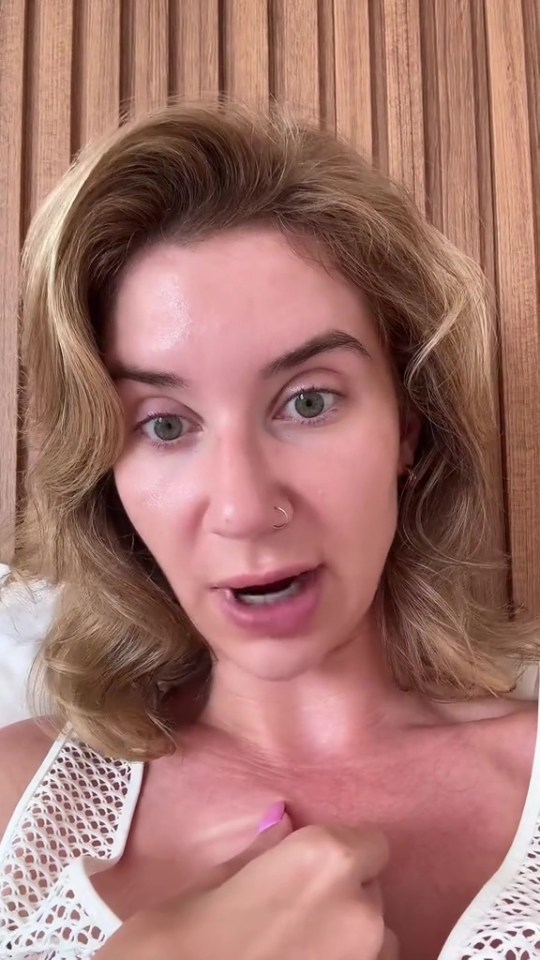 Woman describing signs of human trafficking.