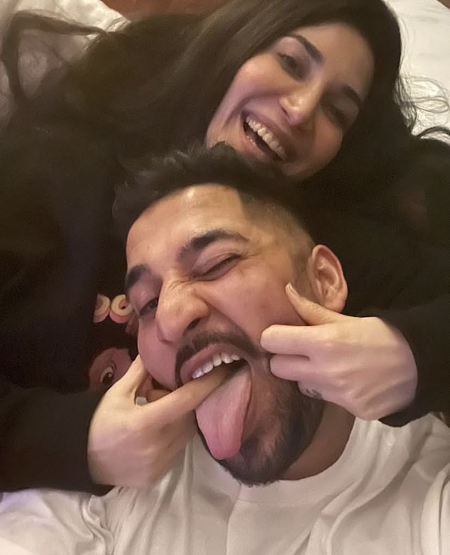 Ms Rizvi has posted a number of playful photos of her and her husband on social media
