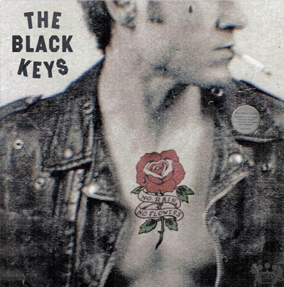 The Black Keys "No Rain No Flowers" single cover art.