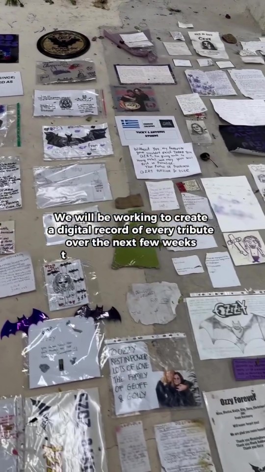 Tributes to Ozzy Osbourne.
