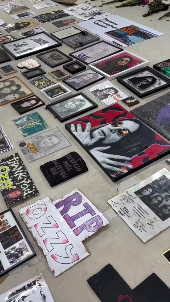Fan tributes to Ozzy Osbourne.