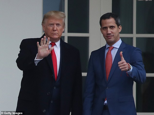 Trump is pictured on February 5, 2020 at the White House with Juan Guaidó, who for years was considered by many around the world as the true president of Venezuela