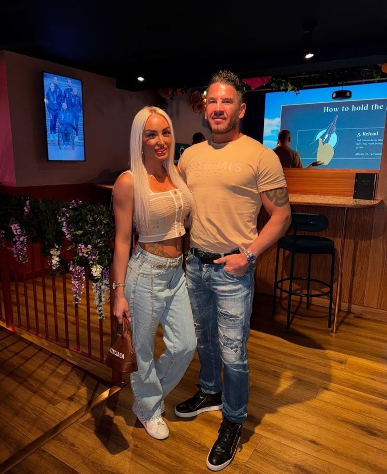 Couple posing for a photo.
