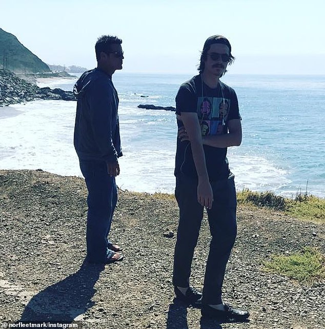 The musician (R, seen in 2017) - whose DJ name is Cutter Mattock - publicly goes by Sean Knight Nicholson despite Jennifer marrying his father Mark Norfleet (L) between 1997 and 2003