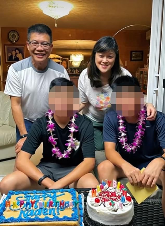The couple's twin 16-year-old sons stayed with their aunt the day after their mom's body was found as they said they were afraid of their father, according to court records