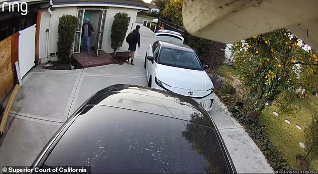 Ring camera footage showing Lai picking their twins up for baseball practice. Court records said that a car similar to his was seen an hour later, despite telling his sons he was going to work