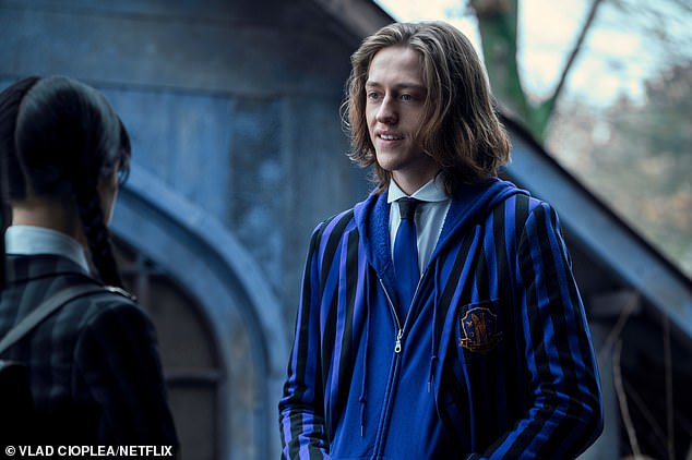 White's character was written out out of the show by sending him to a European school