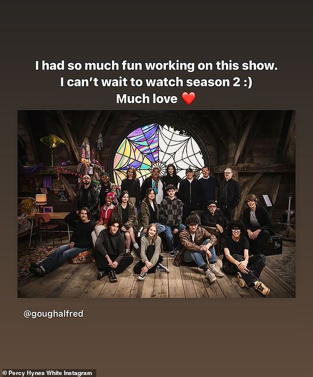 The actor took to his Instagram Story last year to repost a cast photo and wrote a caption about how he would be tuning in to the upcoming season