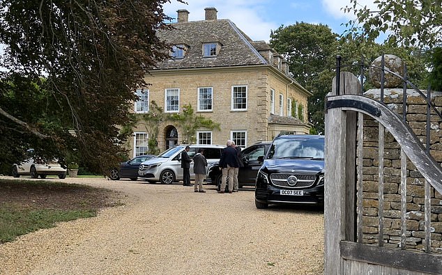 The 18th century home is currently swarming with secret service agents dressed in regulation navy blue sports jackets and khaki chino trousers