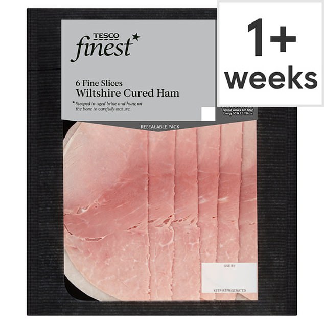 The study found the product with the highest levels of the chemical was Tesco's Wiltshire ham