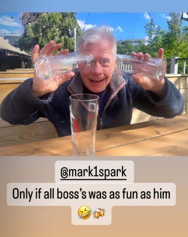 Ms Wyld has praised her father-in-law Gibbon fun loving nature previously on social media
